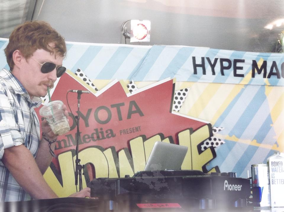 Fense DJing at Bumbershoot