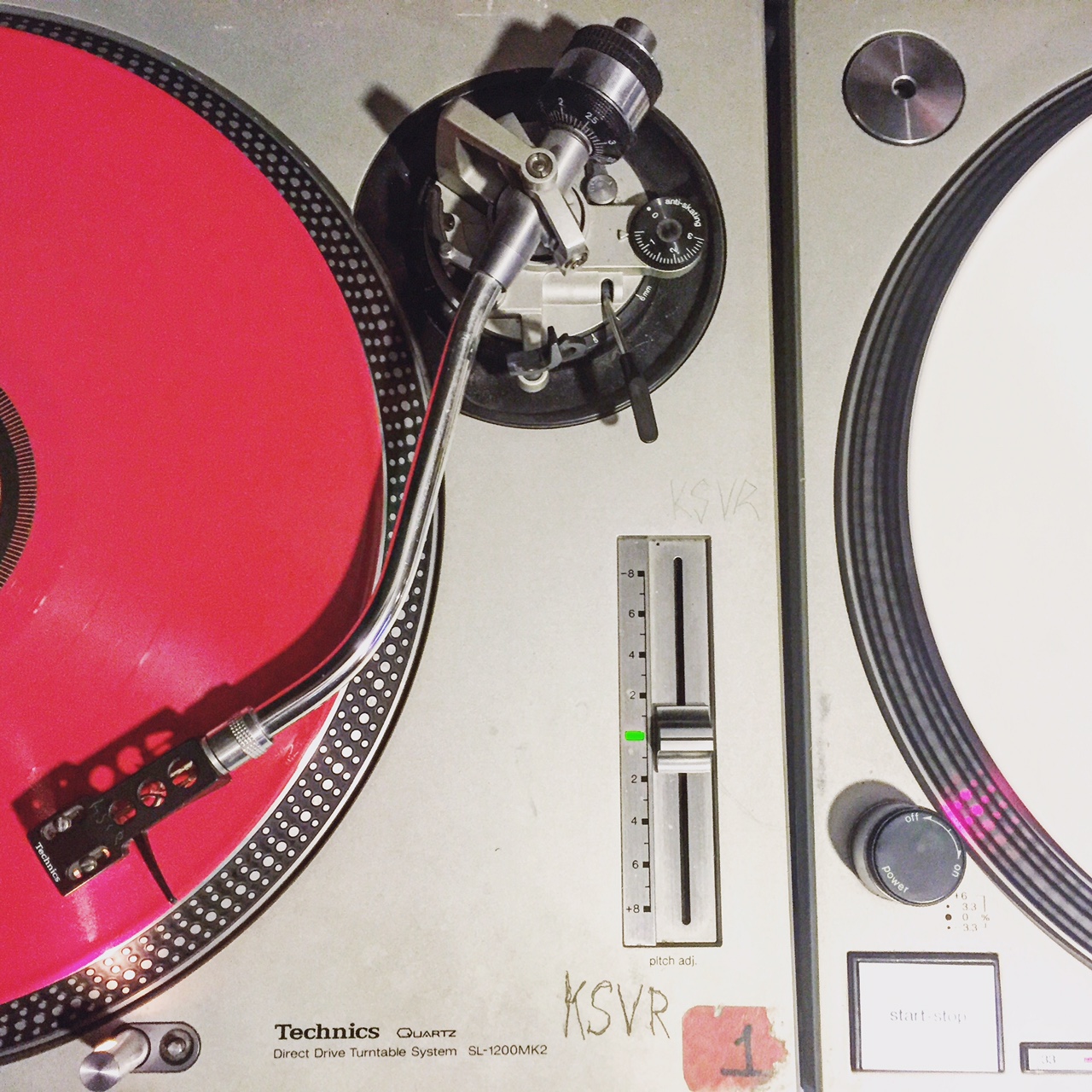 red and white vinyl records