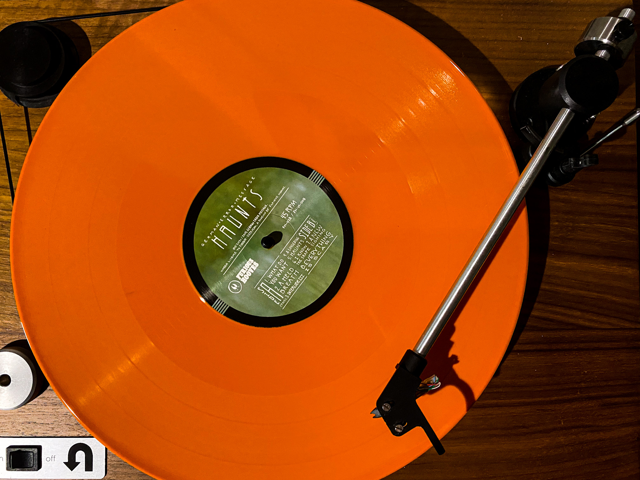German Error Message Orange Vinyl