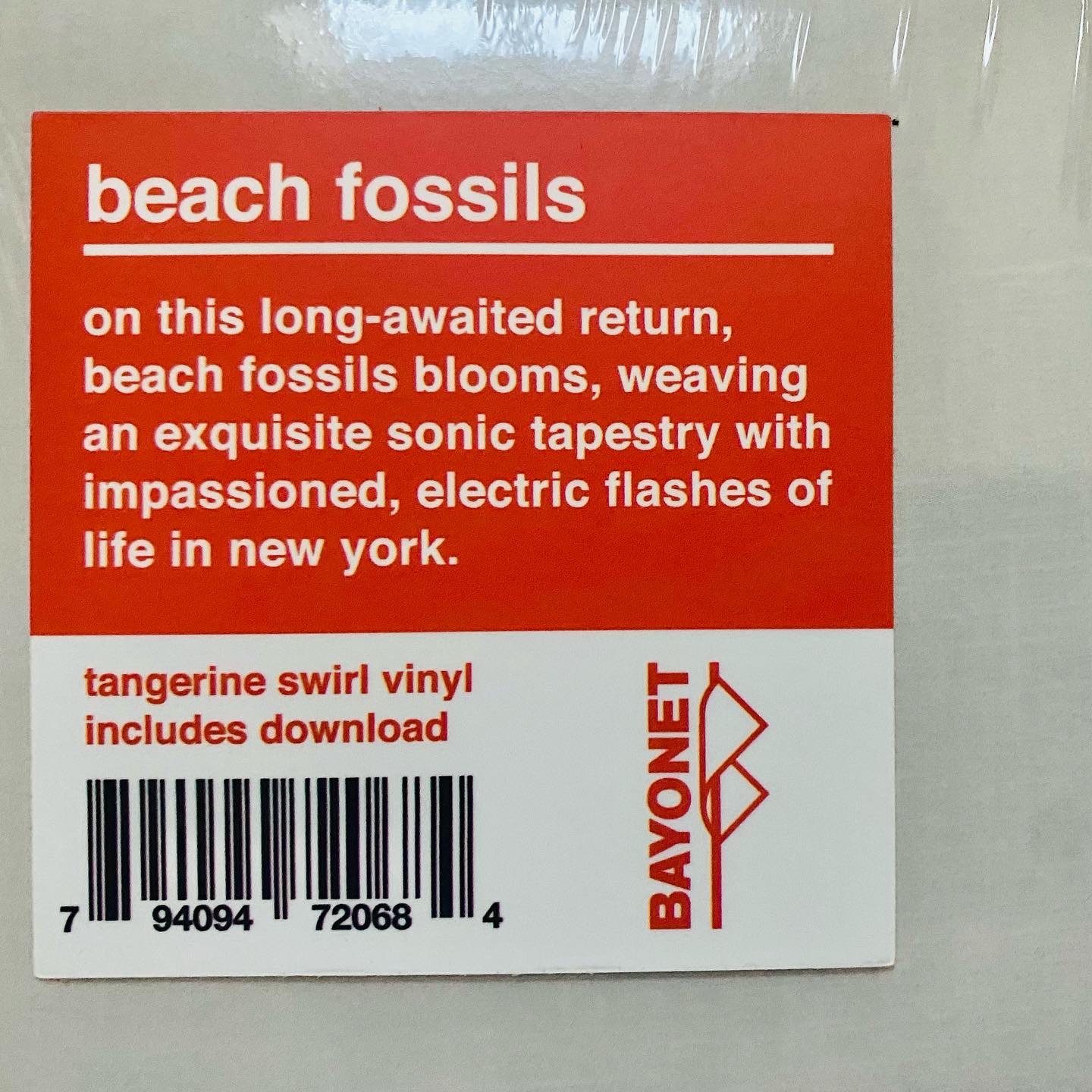 Beach Fossils Somersault Tangerine Hype Sticker